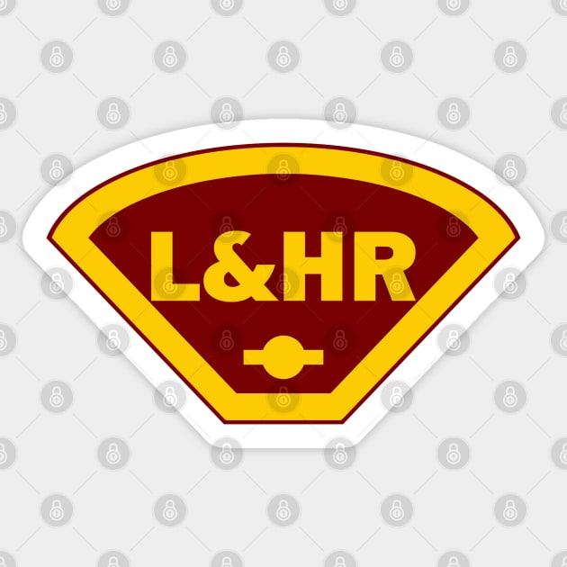 Lehigh and Hudson River Railway (L&HR) Sticker by Railway Tees For All